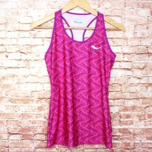 Saucony | Purple/Orange Wavy Racerback Tank Top